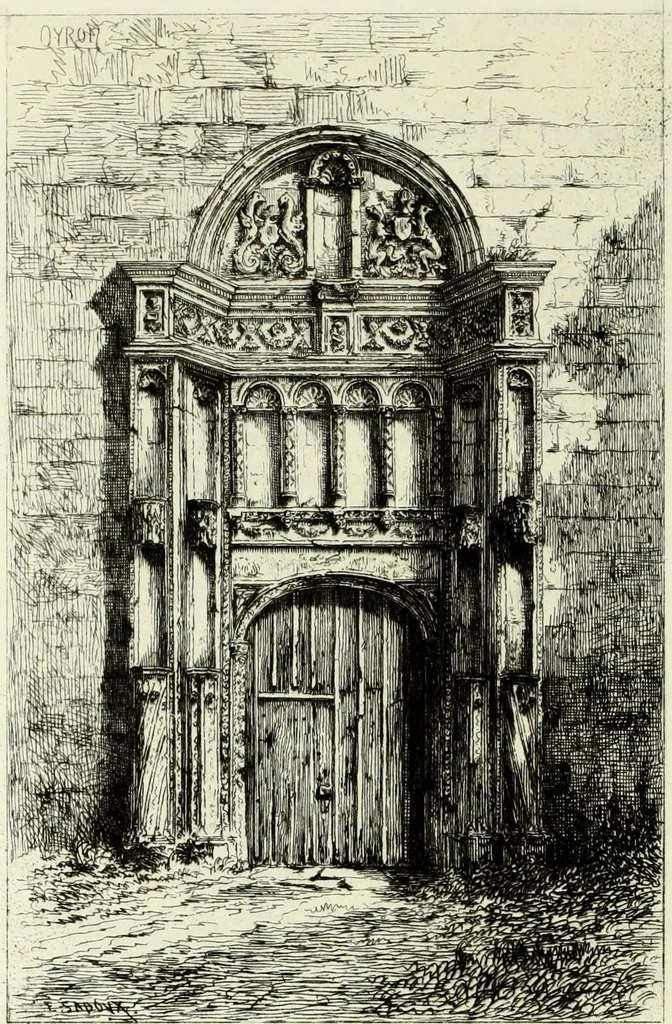 An illustration from Les châteaux historiques de la France, 1877, leaf 215