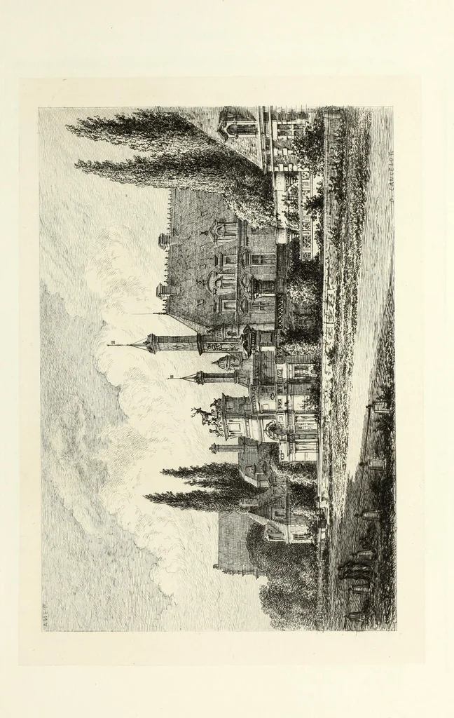 An illustration from Les châteaux historiques de la France, 1877, leaf 22