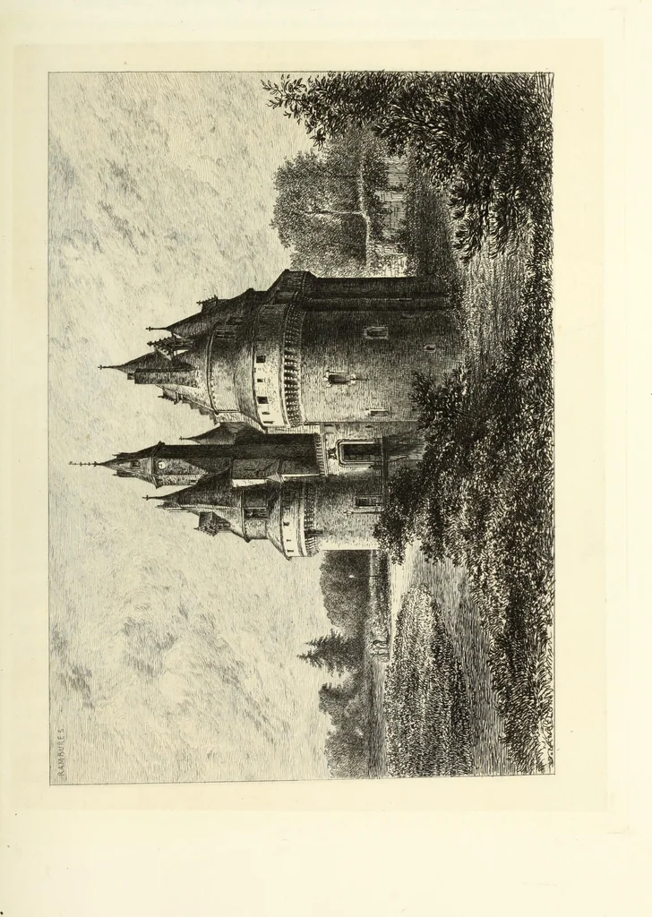 An illustration from Les châteaux historiques de la France, 1877, leaf 236