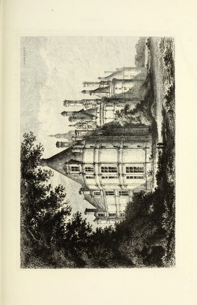 An illustration from Les châteaux historiques de la France, 1877, leaf 254