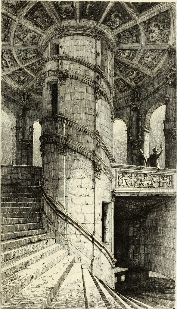 An illustration from Les châteaux historiques de la France, 1877, leaf 260