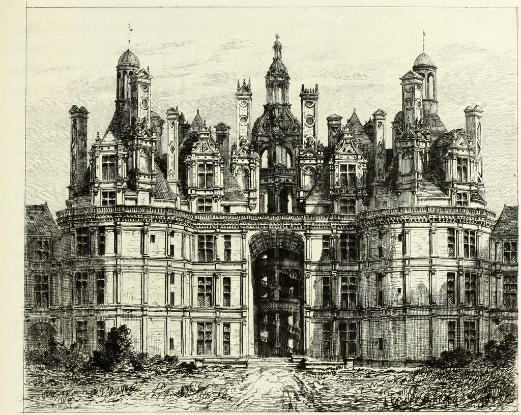 An illustration from Les châteaux historiques de la France, 1877, leaf 264