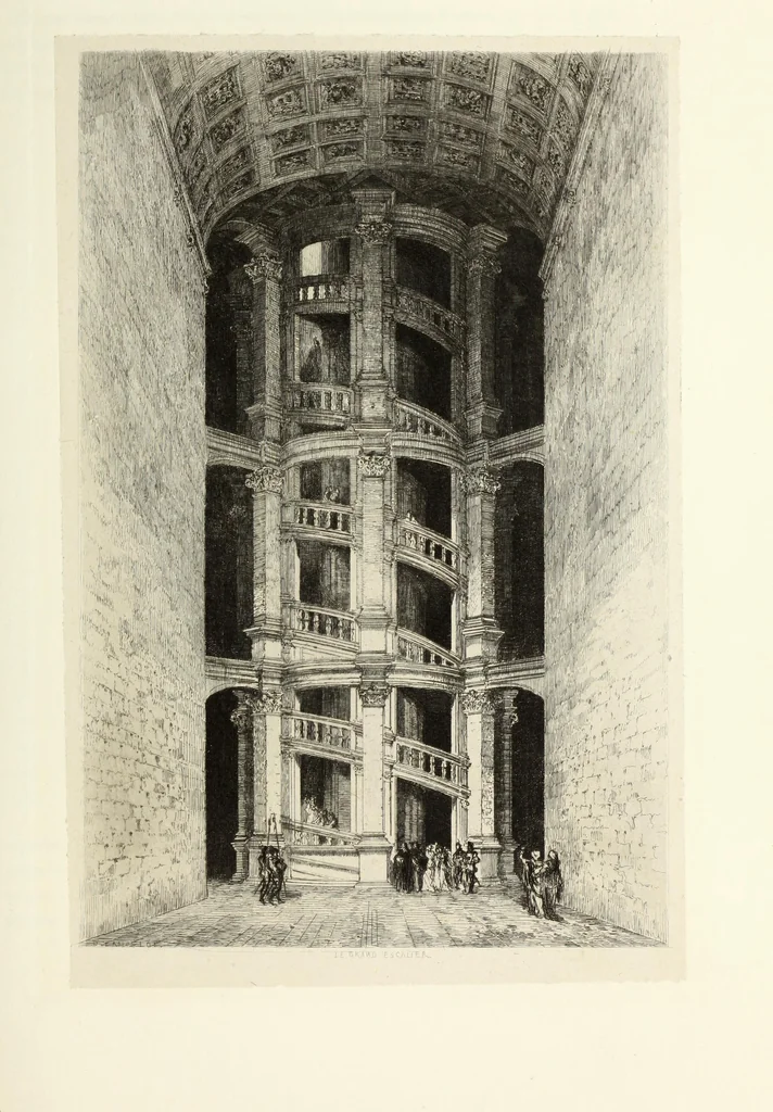 An illustration from Les châteaux historiques de la France, 1877, leaf 266