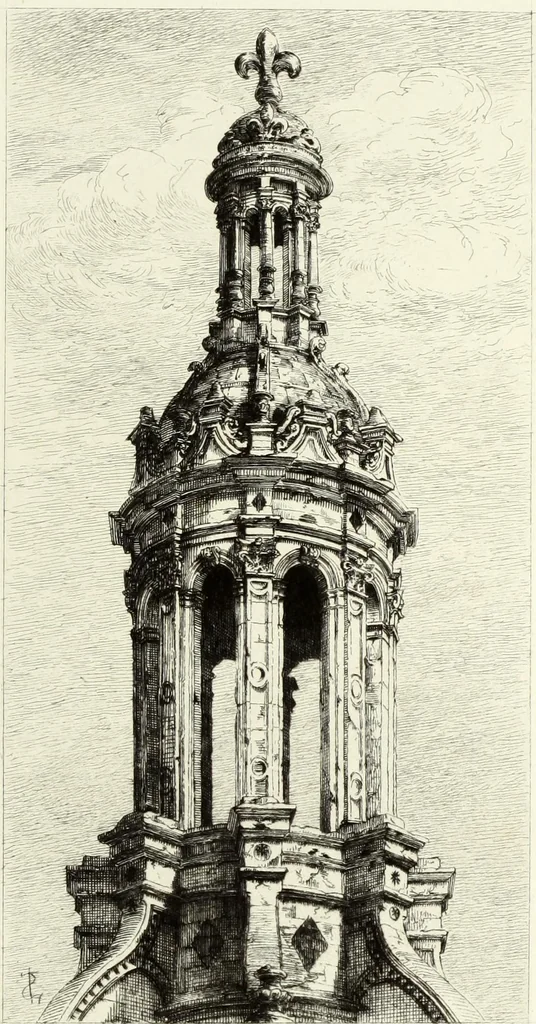An illustration from Les châteaux historiques de la France, 1877, leaf 268