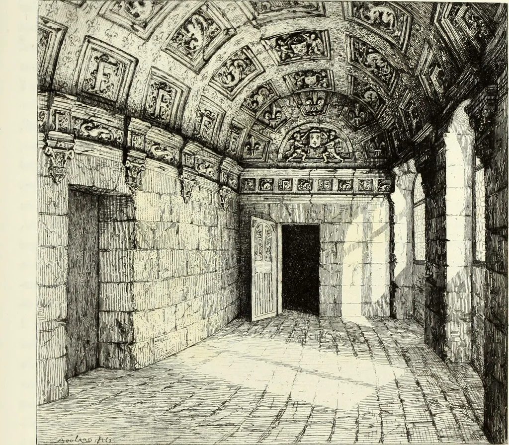 An illustration from Les châteaux historiques de la France, 1877, leaf 274