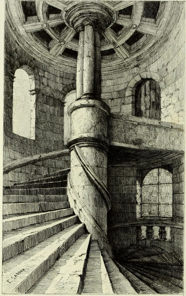 An illustration from Les châteaux historiques de la France, 1877, leaf 279