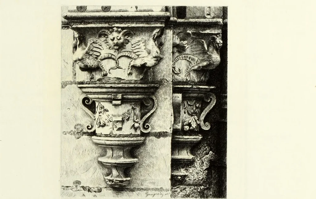 An illustration from Les châteaux historiques de la France, 1877, leaf 296