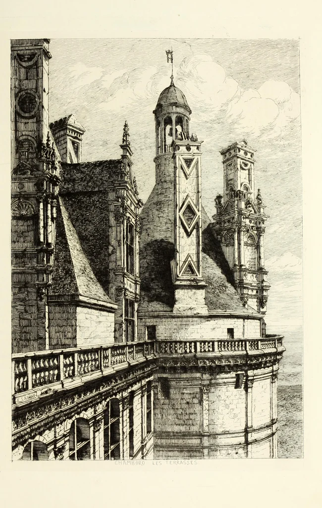 An illustration from Les châteaux historiques de la France, 1877, leaf 298
