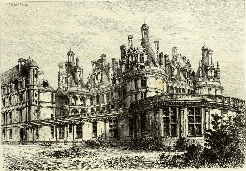 An illustration from Les châteaux historiques de la France, 1877, leaf 302