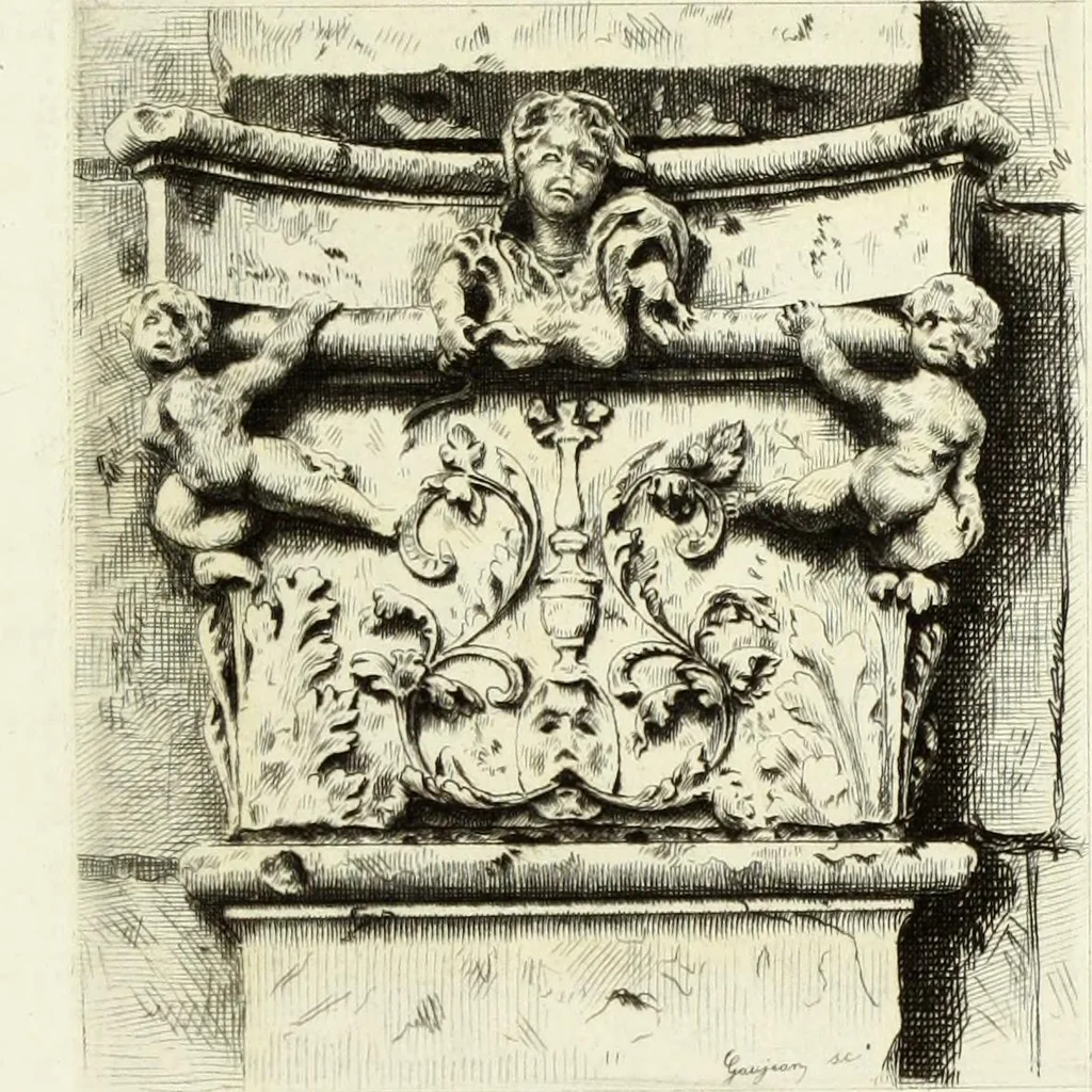An illustration from Les châteaux historiques de la France, 1877, leaf 308