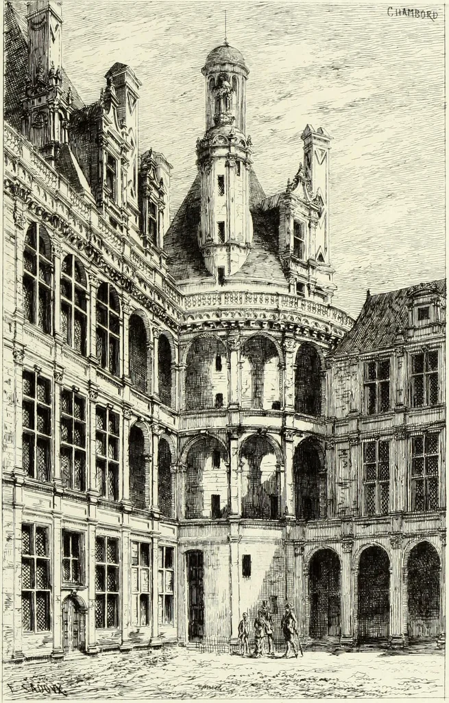 An illustration from Les châteaux historiques de la France, 1877, leaf 310