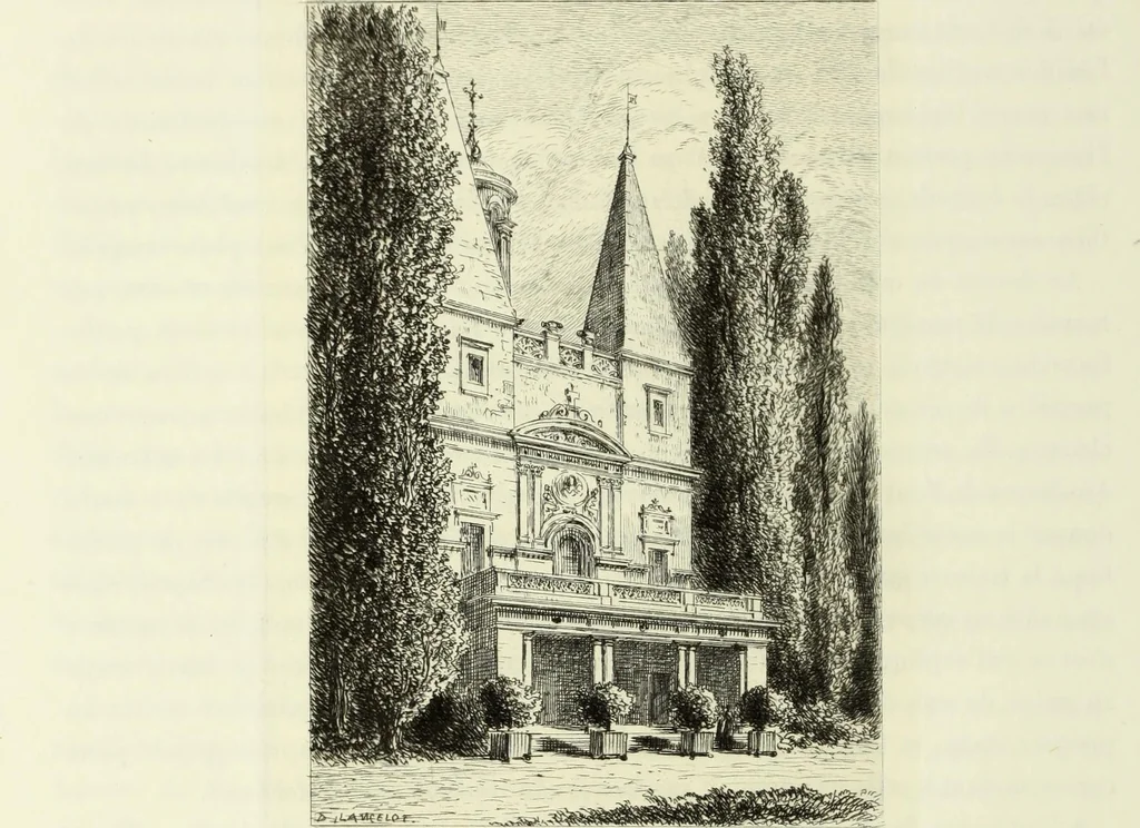 An illustration from Les châteaux historiques de la France, 1877, leaf 35