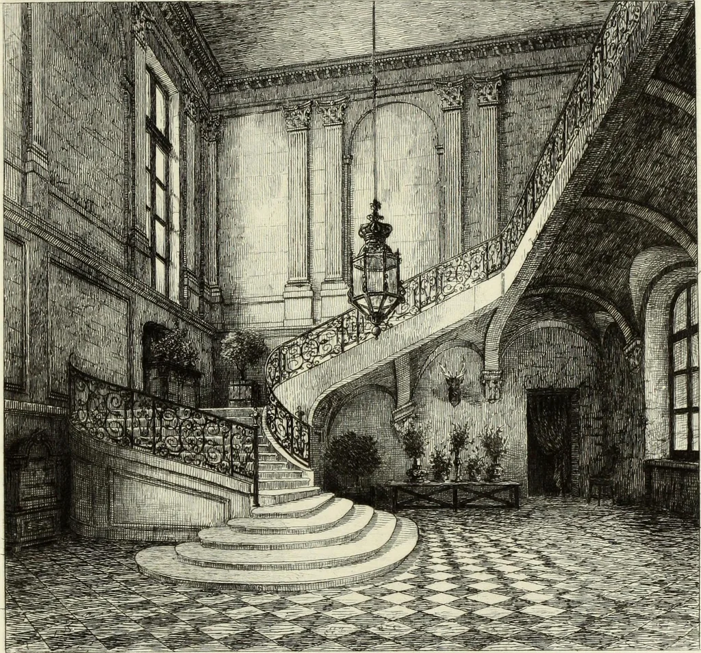An illustration from Les châteaux historiques de la France, 1877, leaf 42