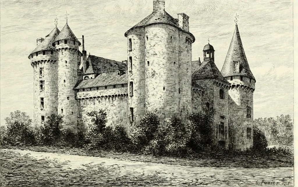 An illustration from Les châteaux historiques de la France, 1877, leaf 52