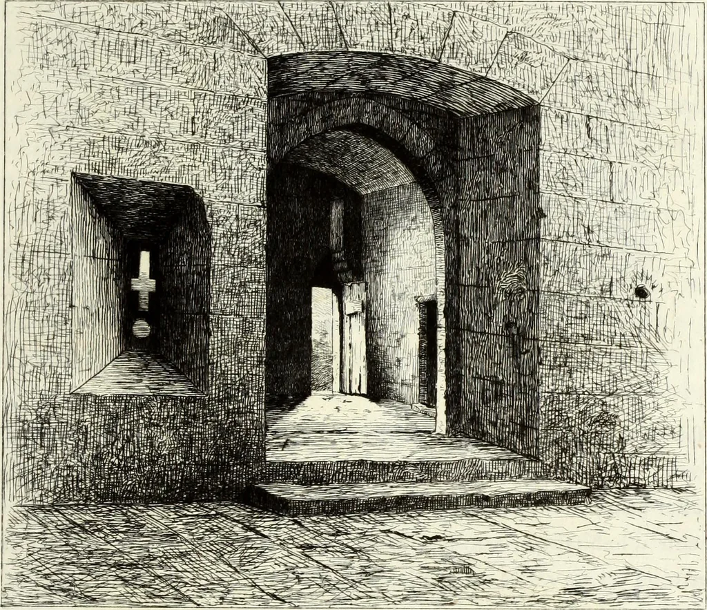 An illustration from Les châteaux historiques de la France, 1877, leaf 56