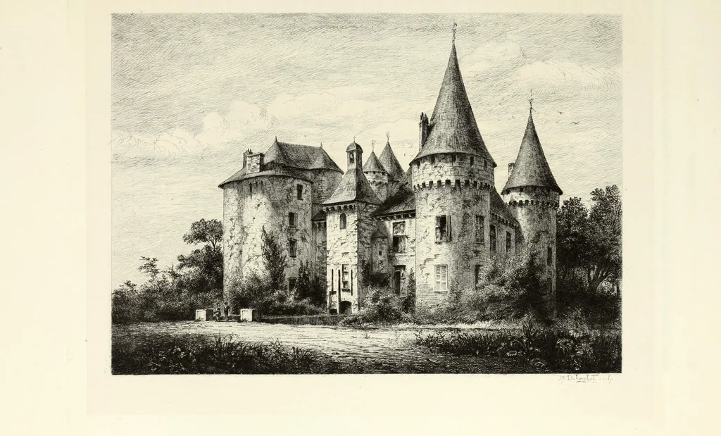 An illustration from Les châteaux historiques de la France, 1877, leaf 62