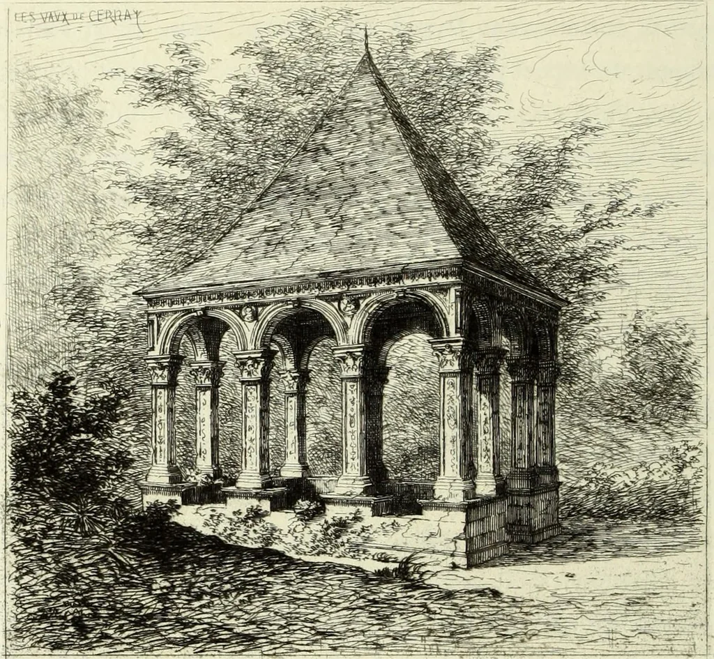 An illustration from Les châteaux historiques de la France, 1877, leaf 81
