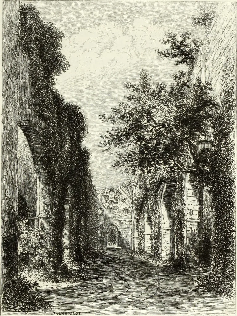 An illustration from Les châteaux historiques de la France, 1877, leaf 96