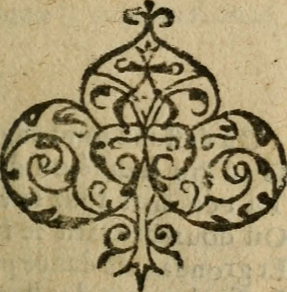 An illustration from Les cinq livres des Odes, tradvits dv latin en vers françois, 1579, leaf 104