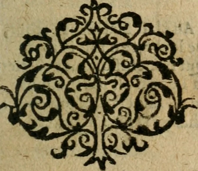 An illustration from Les cinq livres des Odes, tradvits dv latin en vers françois, 1579, leaf 132