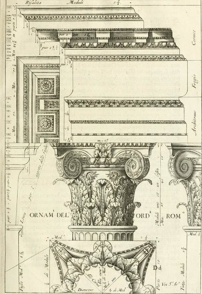 An illustration from Les cinq ordres d'architecture de Vincent Scamozzi ... : tirez du sixième livre de son Idée generale d'architecture : avec les planches originales, 1685, leaf 120