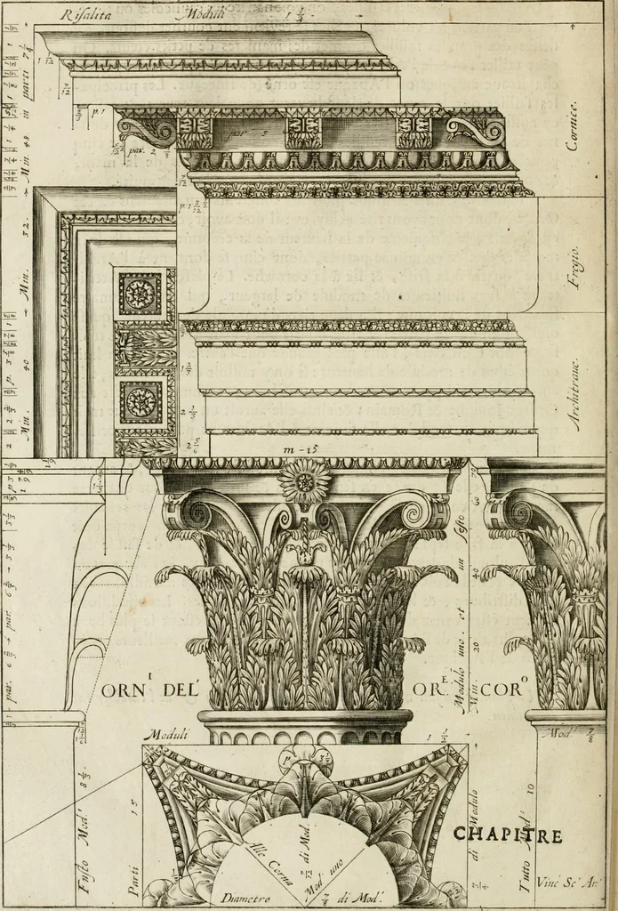 An illustration from Les cinq ordres d'architecture de Vincent Scamozzi ... : tirez du sixième livre de son Idée generale d'architecture : avec les planches originales, 1685, leaf 135