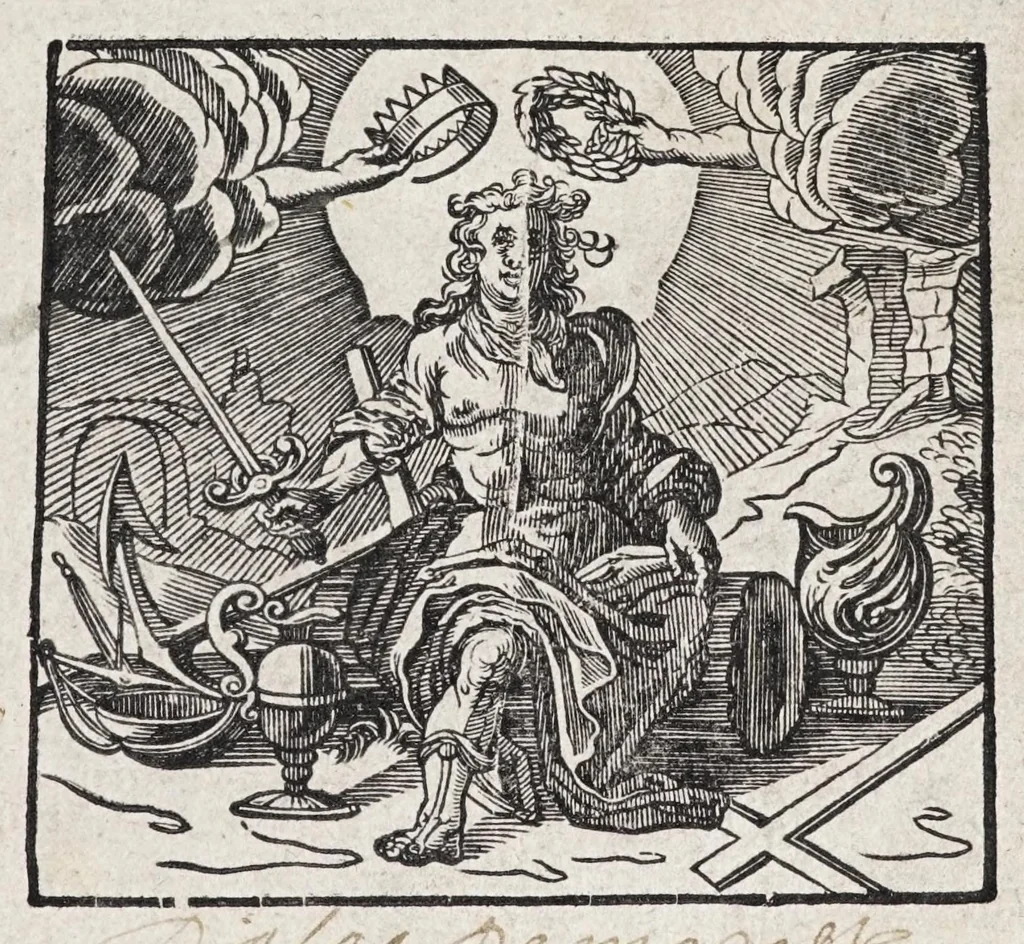An illustration from Les cinq rangs de l'architecture, a scavoir, tuscane, dorique, ionique, corinthiaque et composee : avec l'instruction fondamentale, 1617, leaf 5