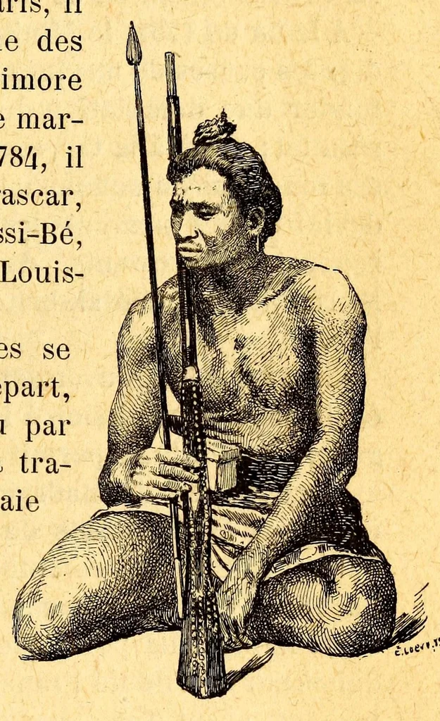 An illustration from Les colonies françaises;, 1889, leaf 245