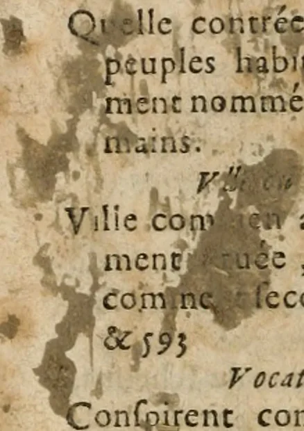 An illustration from Les commentaires de Cesar, 1652, leaf 877