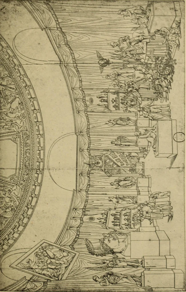 An illustration from Les conquêtes artistiques de la Révolution et de l'Empire; reprises et abandons des alliés en 1815, leurs conséquences sur les musées d'Europe, 1902, leaf 142