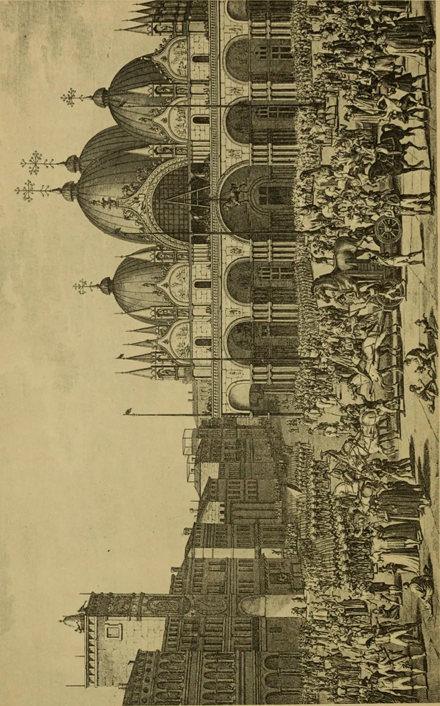 An illustration from Les conquêtes artistiques de la Révolution et de l'Empire; reprises et abandons des alliés en 1815, leurs conséquences sur les musées d'Europe, 1902, leaf 7