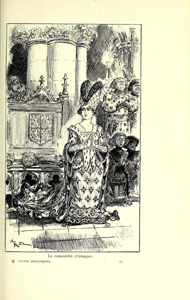 An illustration from Les contes drolatiques, 1900, leaf 189