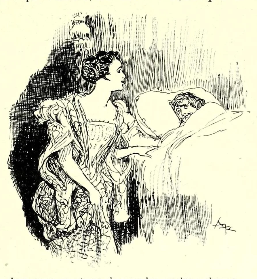 An illustration from Les contes drolatiques, 1900, leaf 233