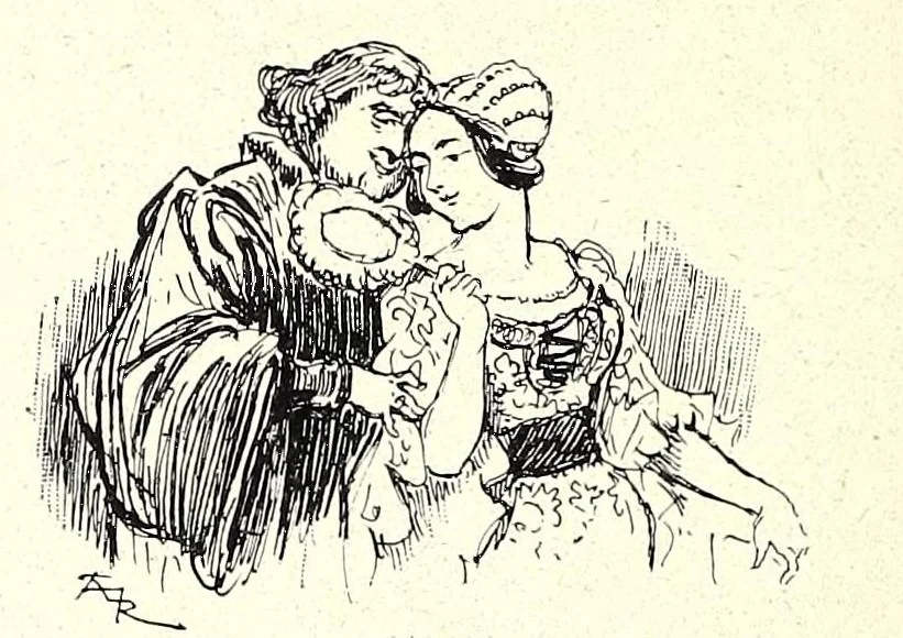 An illustration from Les contes drolatiques, 1900, leaf 286