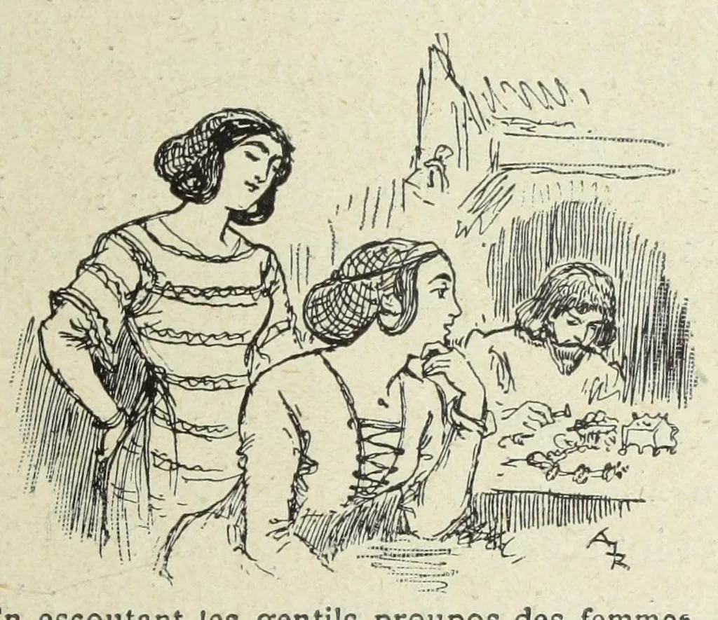 An illustration from Les contes drolatiques, 1900, leaf 149