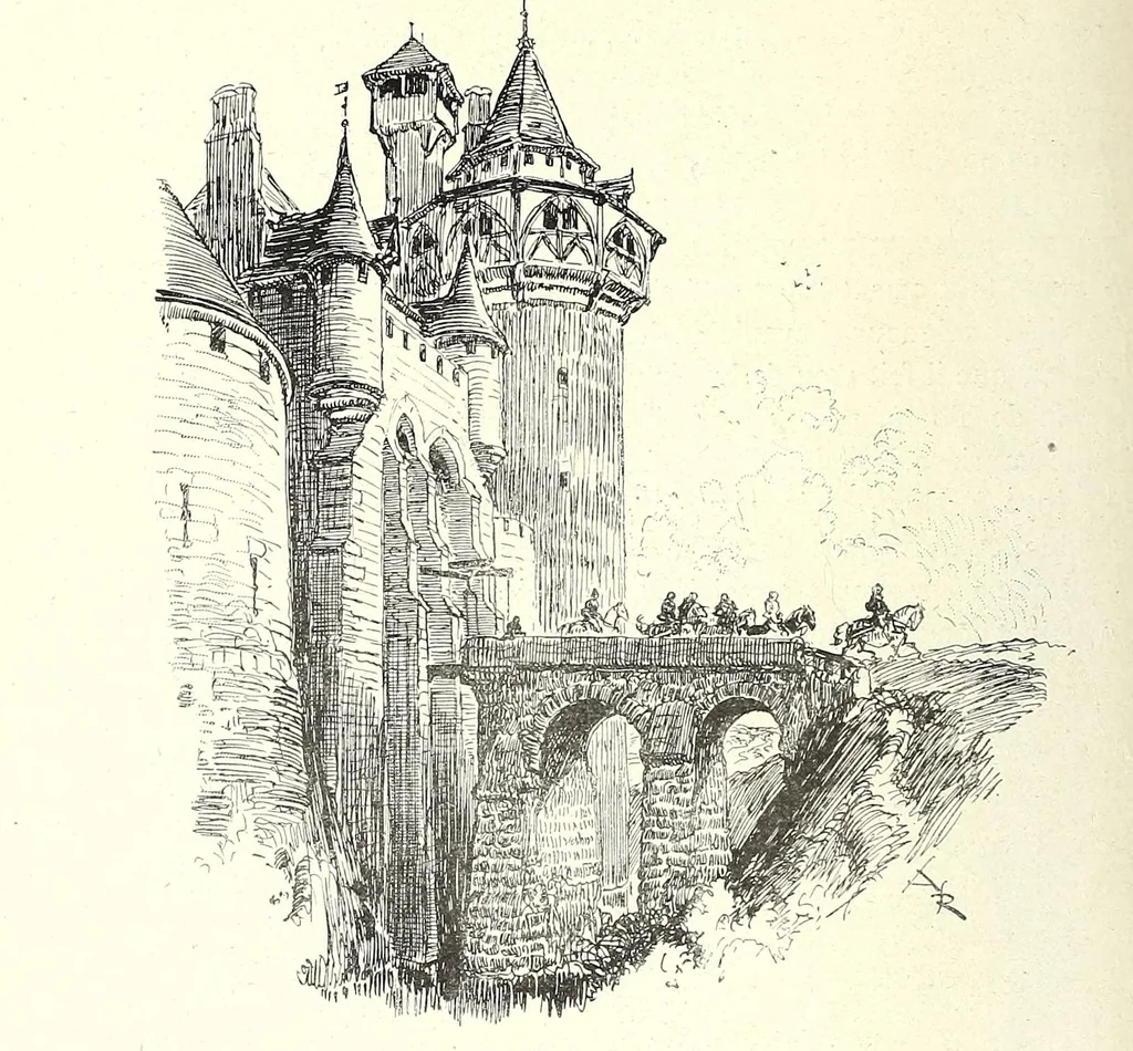 An illustration from Les contes drolatiques, 1900, leaf 236