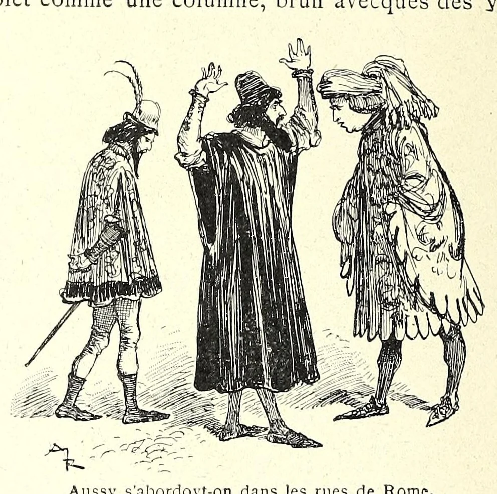 An illustration from Les contes drolatiques, 1900, leaf 360