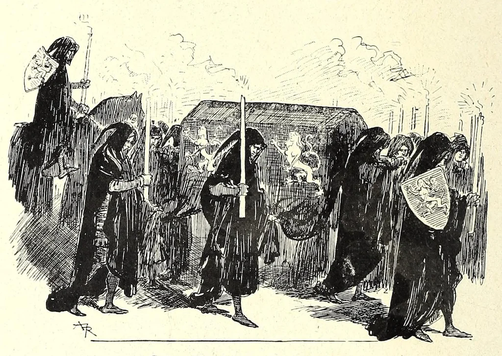 An illustration from Les contes drolatiques, 1900, leaf 42