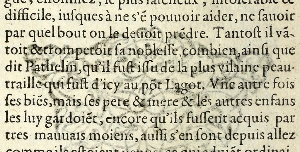 An illustration from Les contes et discours d'Eutrapel, 1603, leaf 146