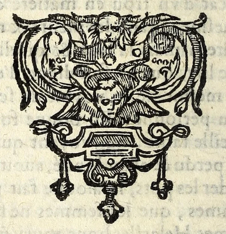 An illustration from Les contes et discours d'Eutrapel, 1603, leaf 88