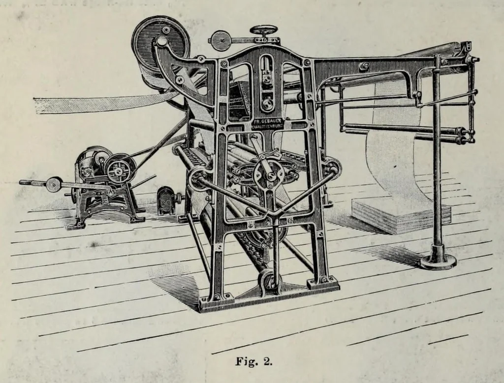 An illustration from Les couleurs pour mordants des Farbenfabriken vorm. Friedr. Bayer & Co., Elberfeld et leur application en impression et en teinture, 1902, leaf 440