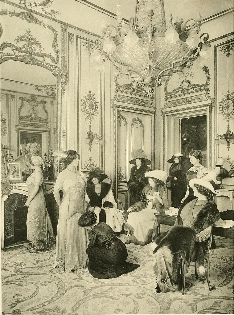 An illustration from Les Createurs de la Mode, 1910, leaf 105