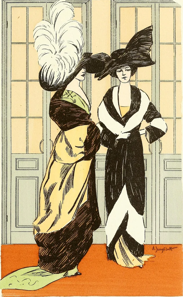 An illustration from Les Createurs de la Mode, 1910, leaf 136