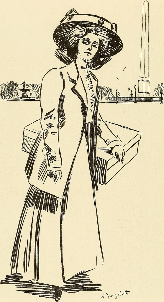 An illustration from Les Createurs de la Mode, 1910, leaf 157