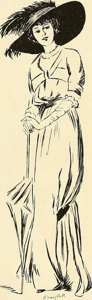 An illustration from Les Createurs de la Mode, 1910, leaf 23