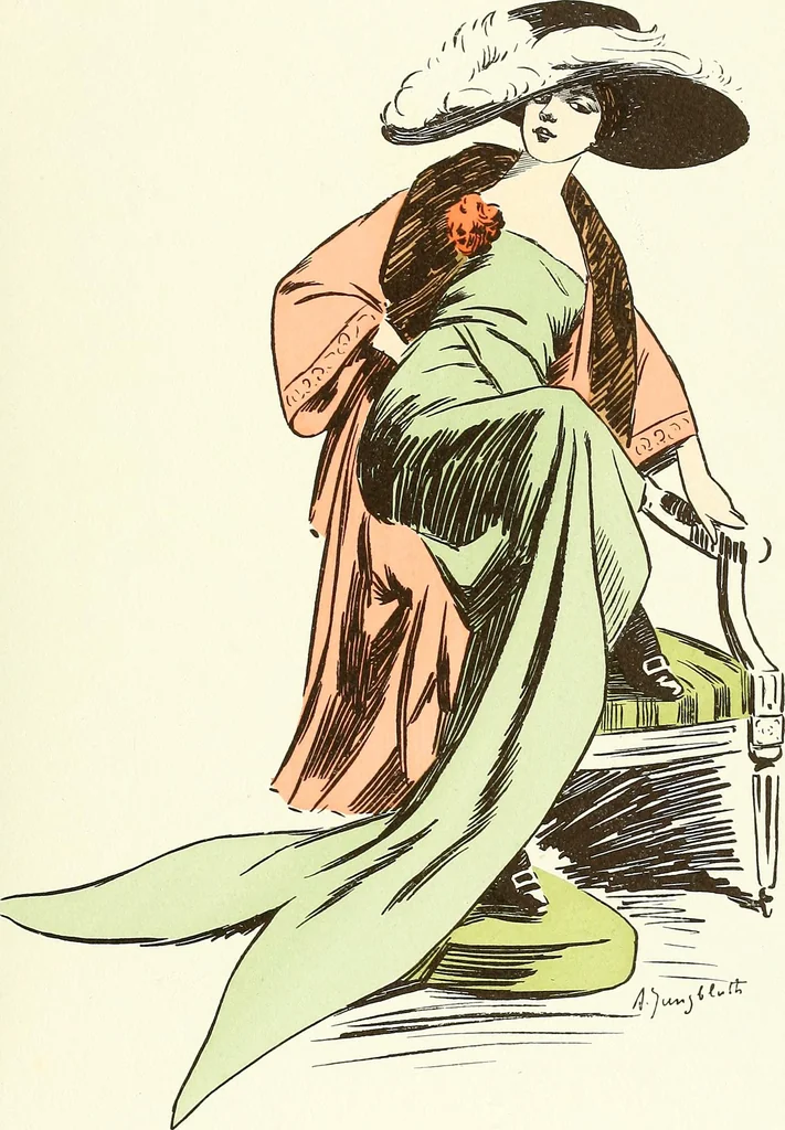 An illustration from Les Createurs de la Mode, 1910, leaf 24