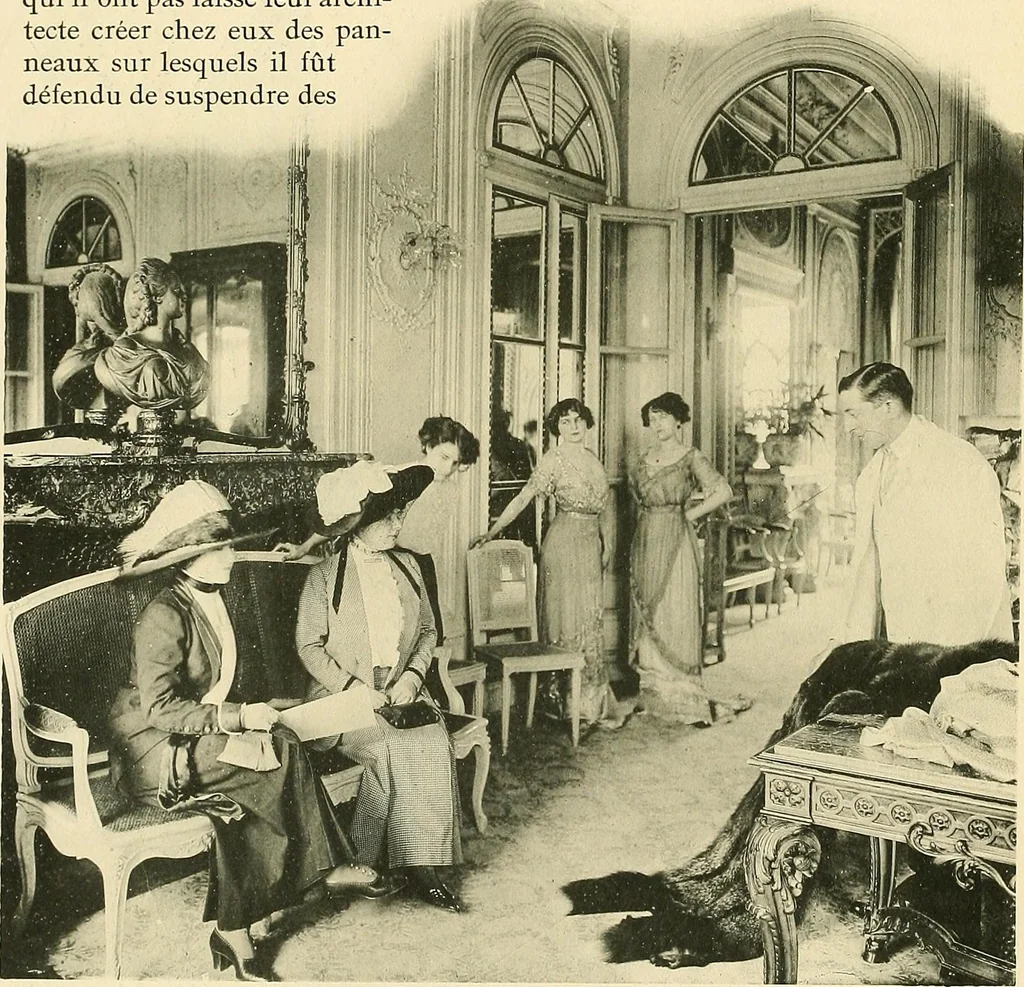 An illustration from Les Createurs de la Mode, 1910, leaf 33