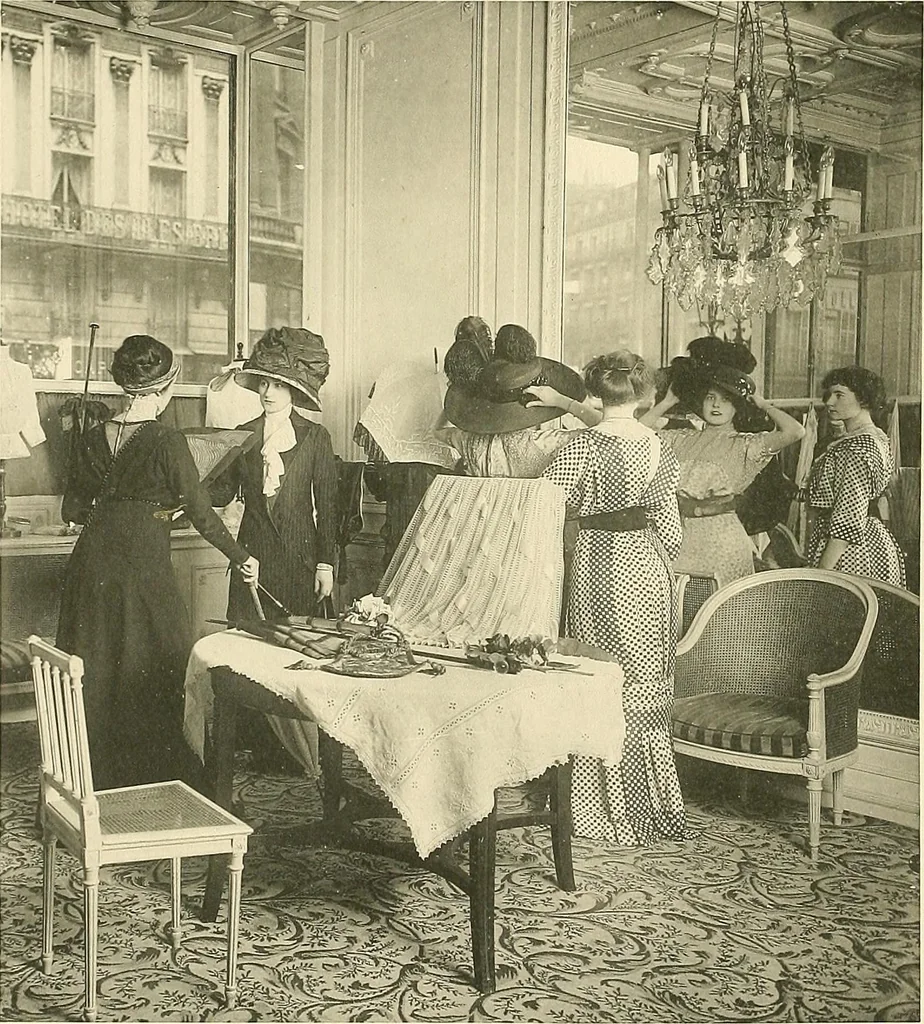 An illustration from Les Createurs de la Mode, 1910, leaf 39