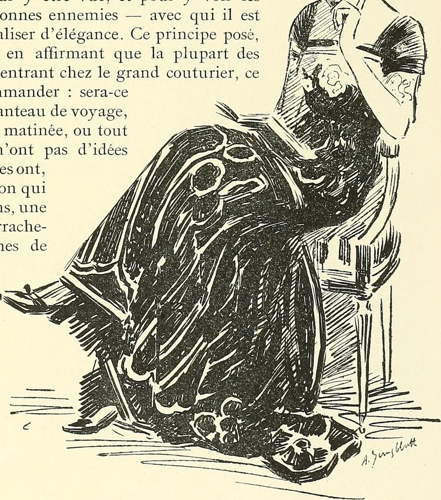 An illustration from Les Createurs de la Mode, 1910, leaf 42