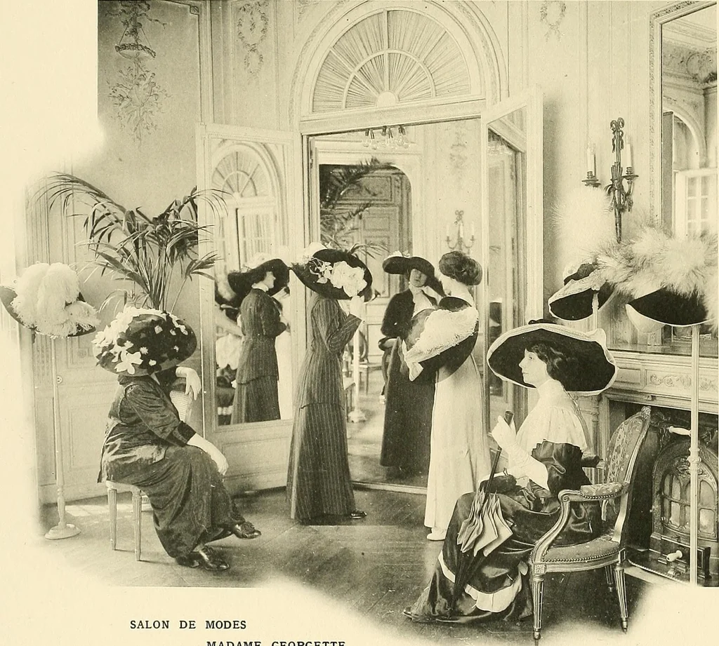 An illustration from Les Createurs de la Mode, 1910, leaf 69